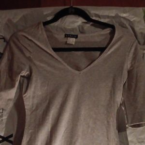 Never worn Venus tunic length gray 3/4 sleeve top